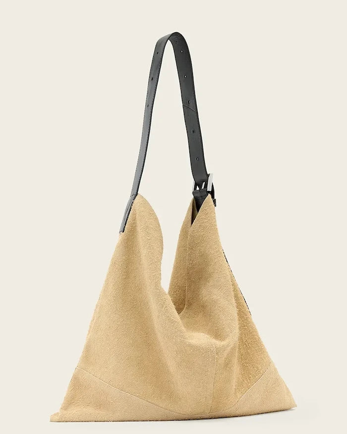 AllSaints ASHA süet kadın hobo çanta