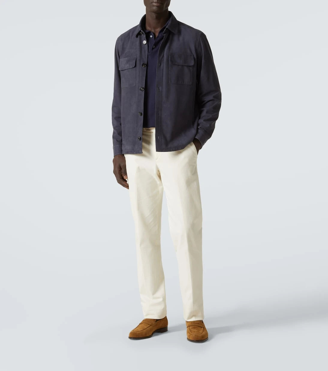 Loro Piana - Lowe suede overshirt
