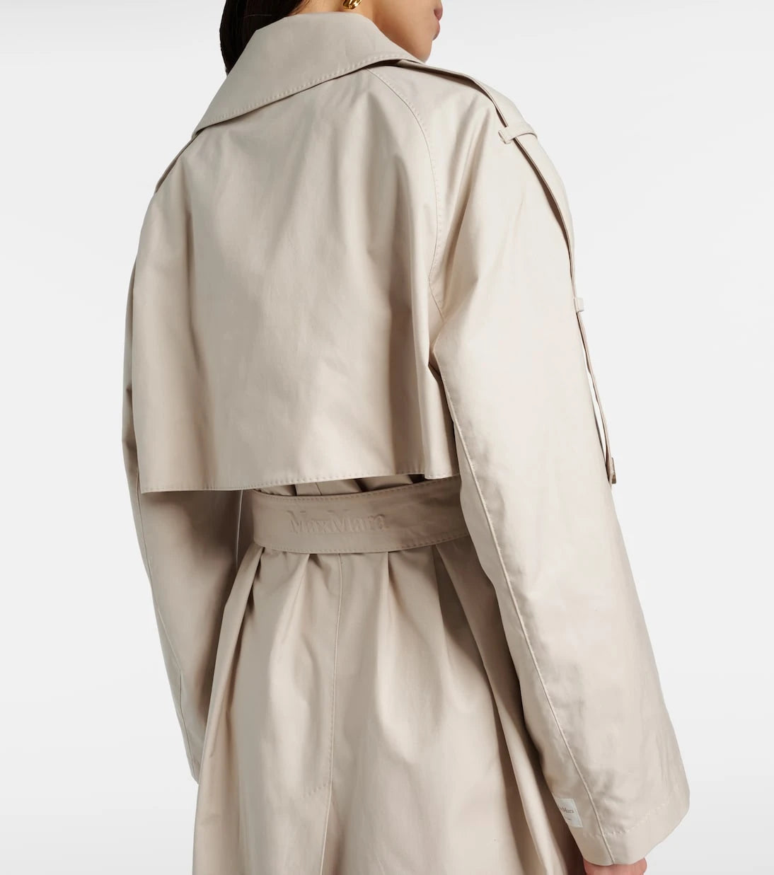 Max Mara - معطف الترنش Delfino من نسيج التويل The Cube