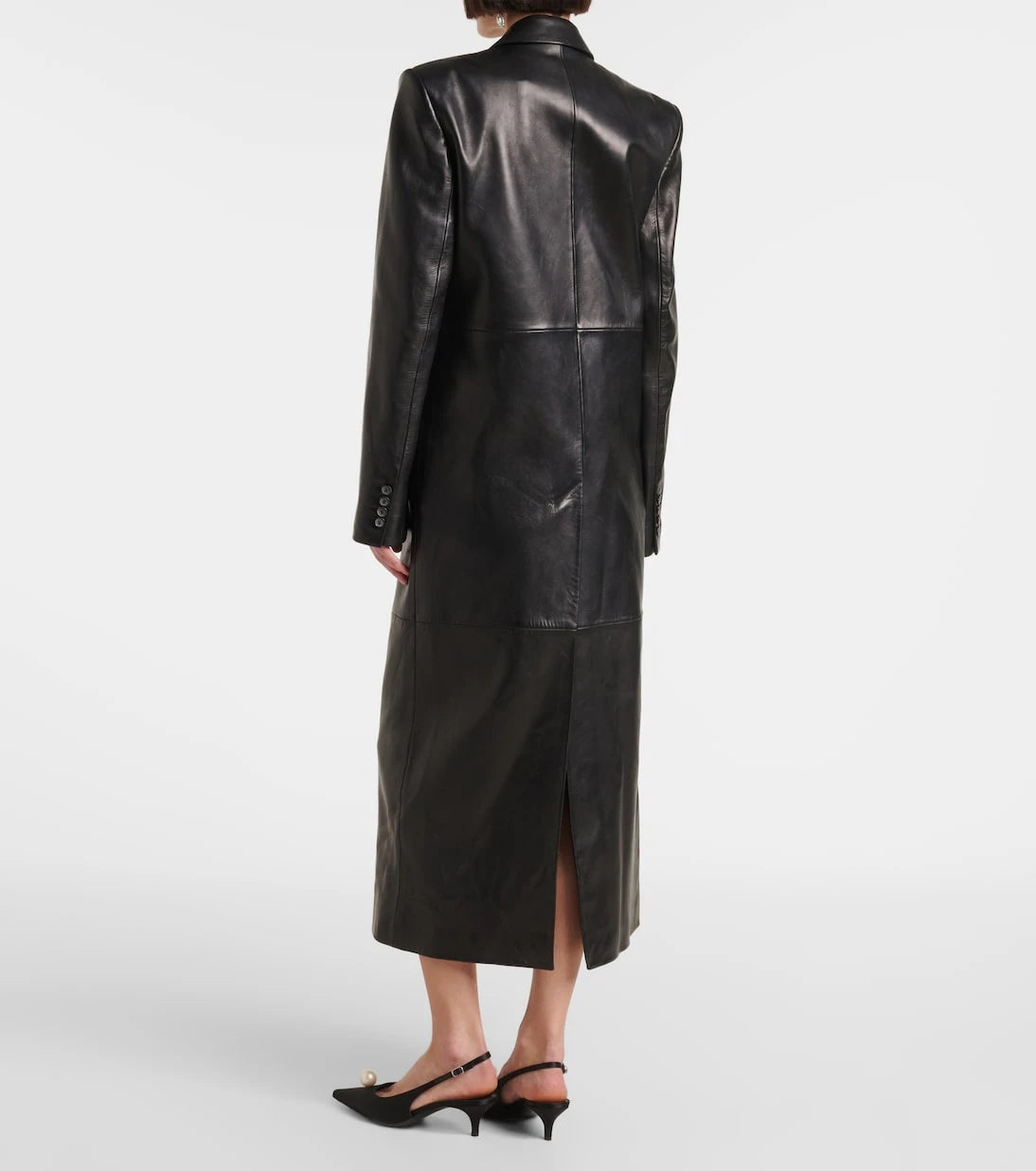 Magda Butrym - Double-breasted leather coat