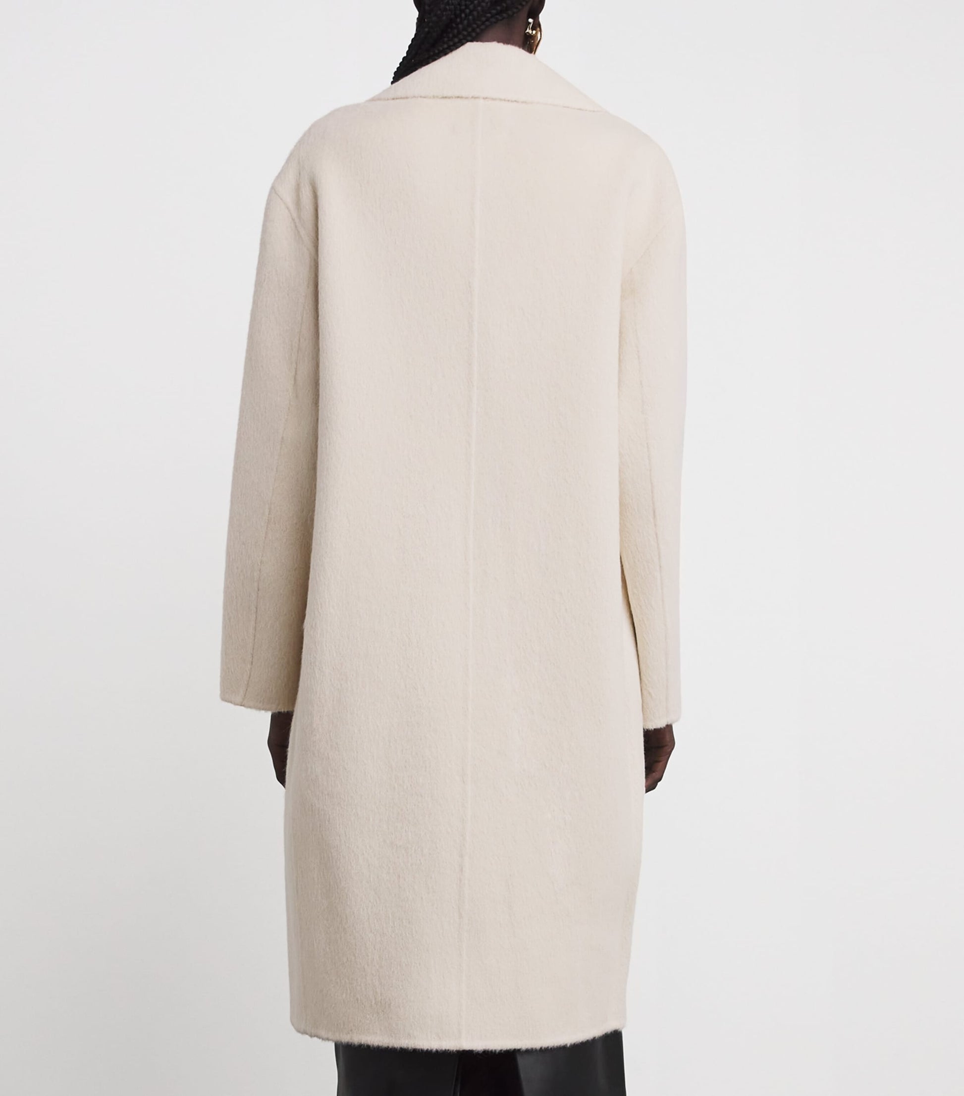 Joseph Beige Alpaca-Wool-Silk Yves Coat