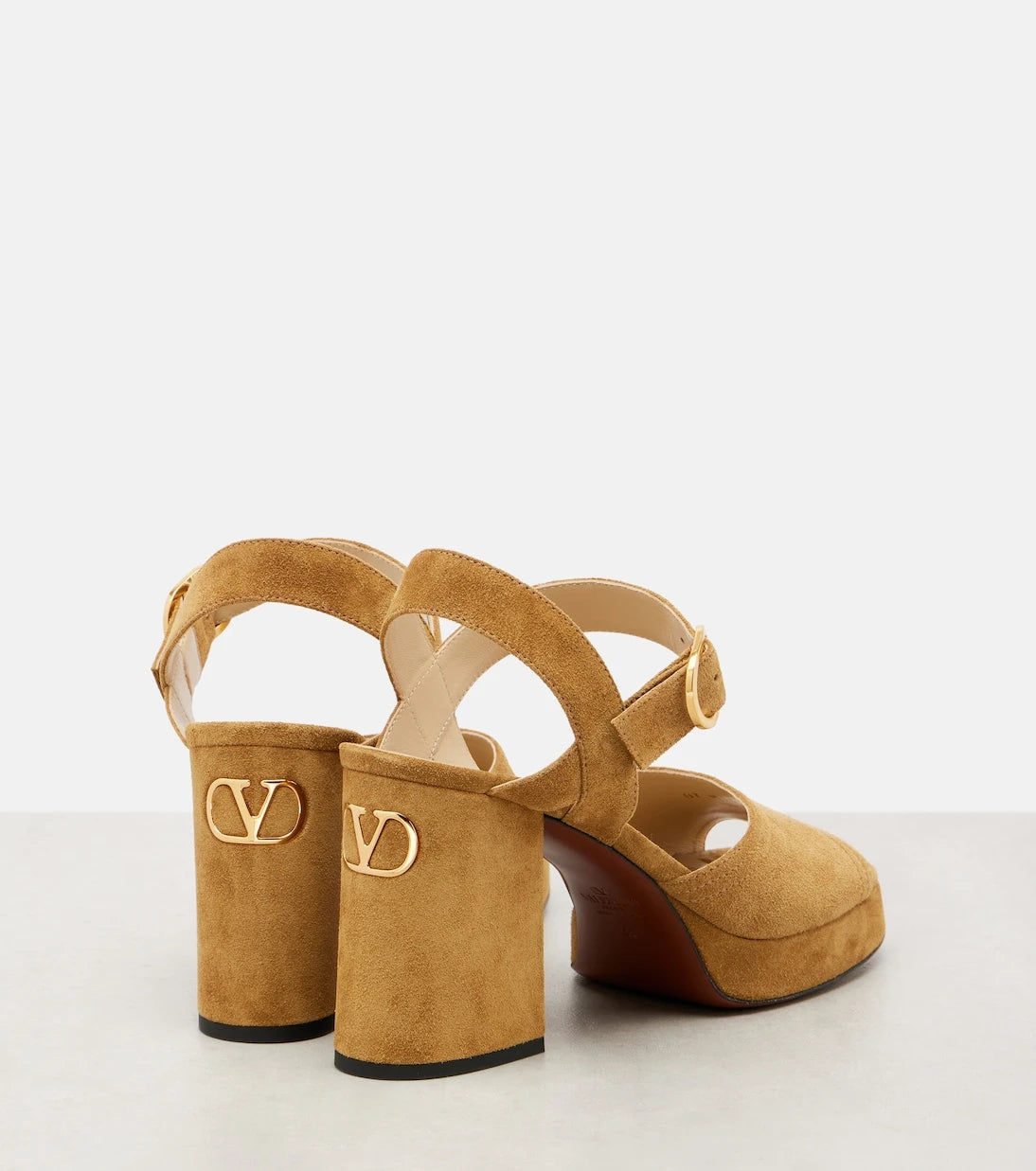Valentino Garavani - Fawcette 100 suede platform sandals