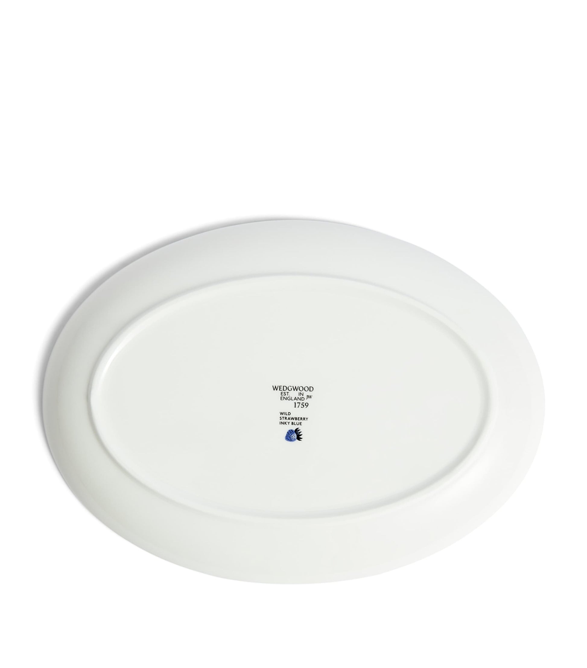 Wild Strawberry Inky Blue Oval Plate (30cm)