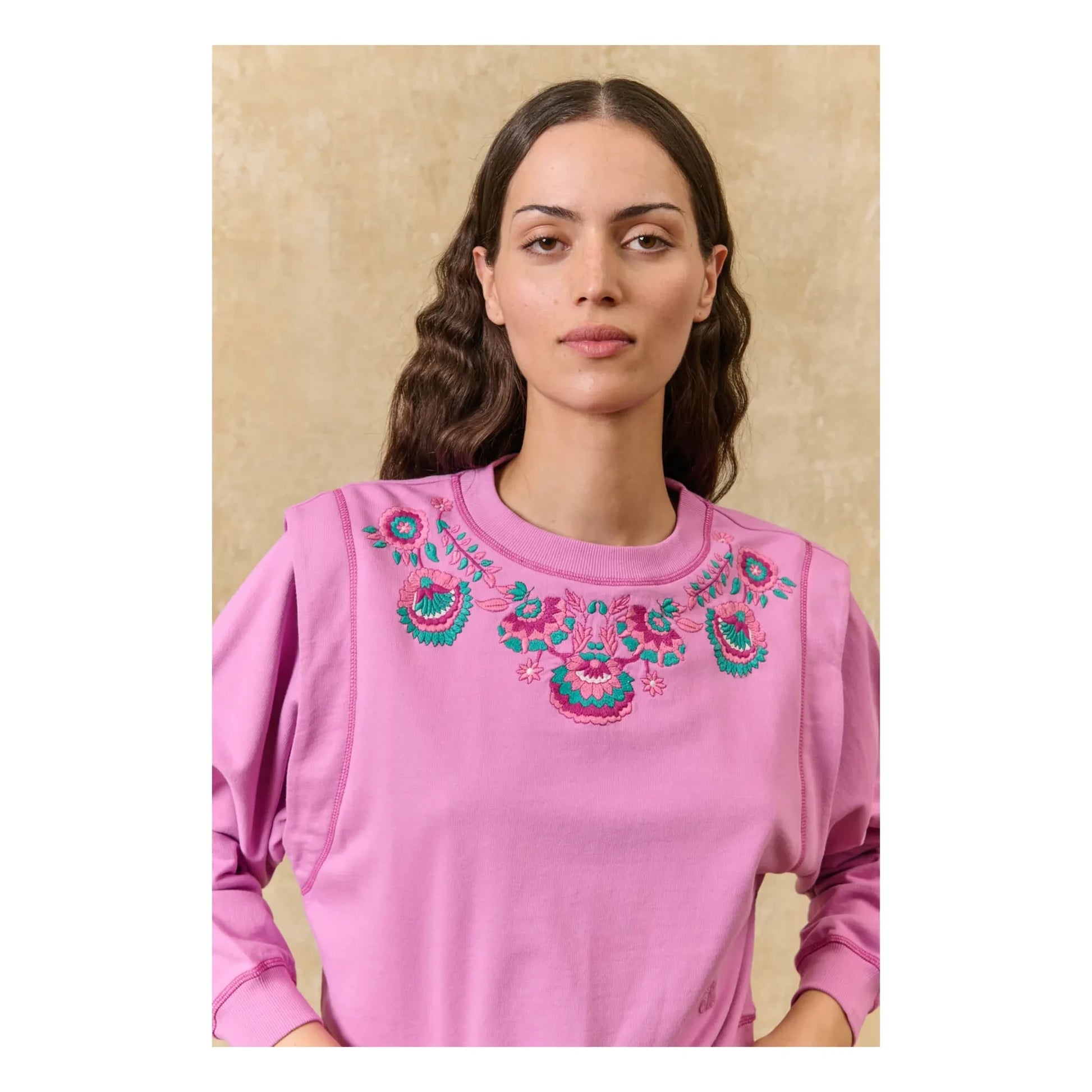 Louise Misha - Sweat Ostrea Cotton | Fuchsia