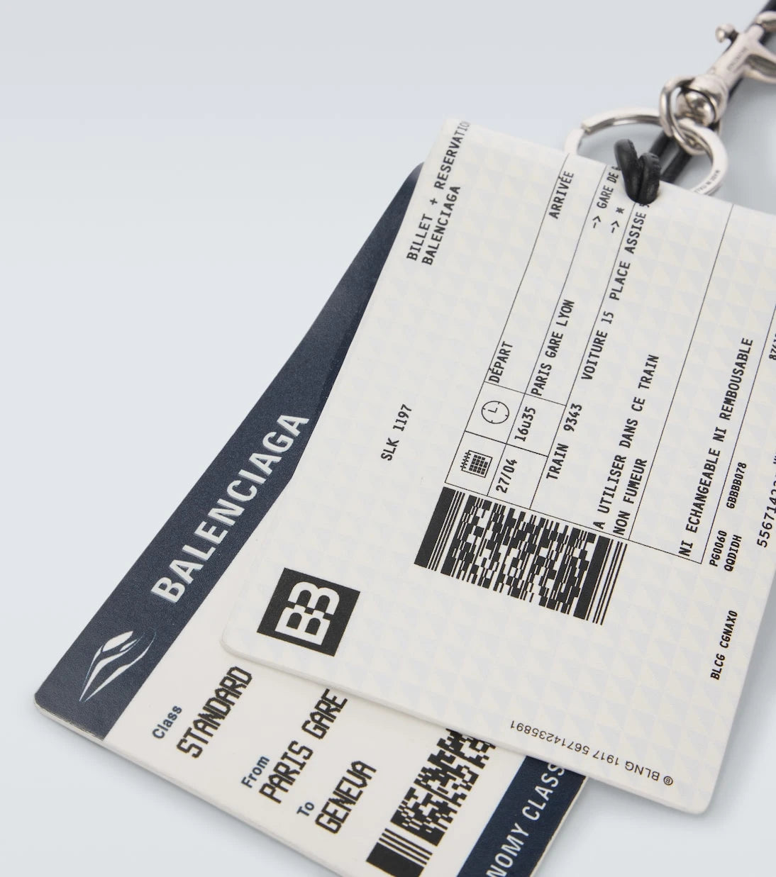 Balenciaga - Train Ticket keychain