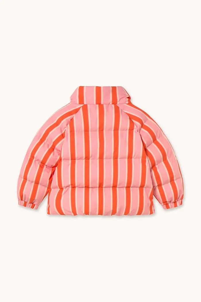 Детско яке Tinycottons RETRO STRIPES SHORT PADDED JACKET