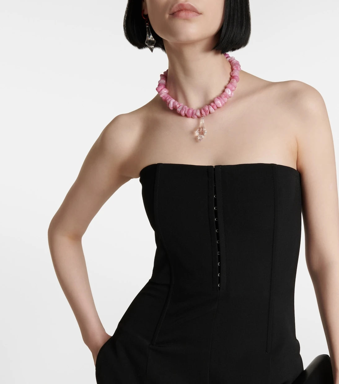 Acne Studios - جمبسوت بلا أكمام واسع الساقين