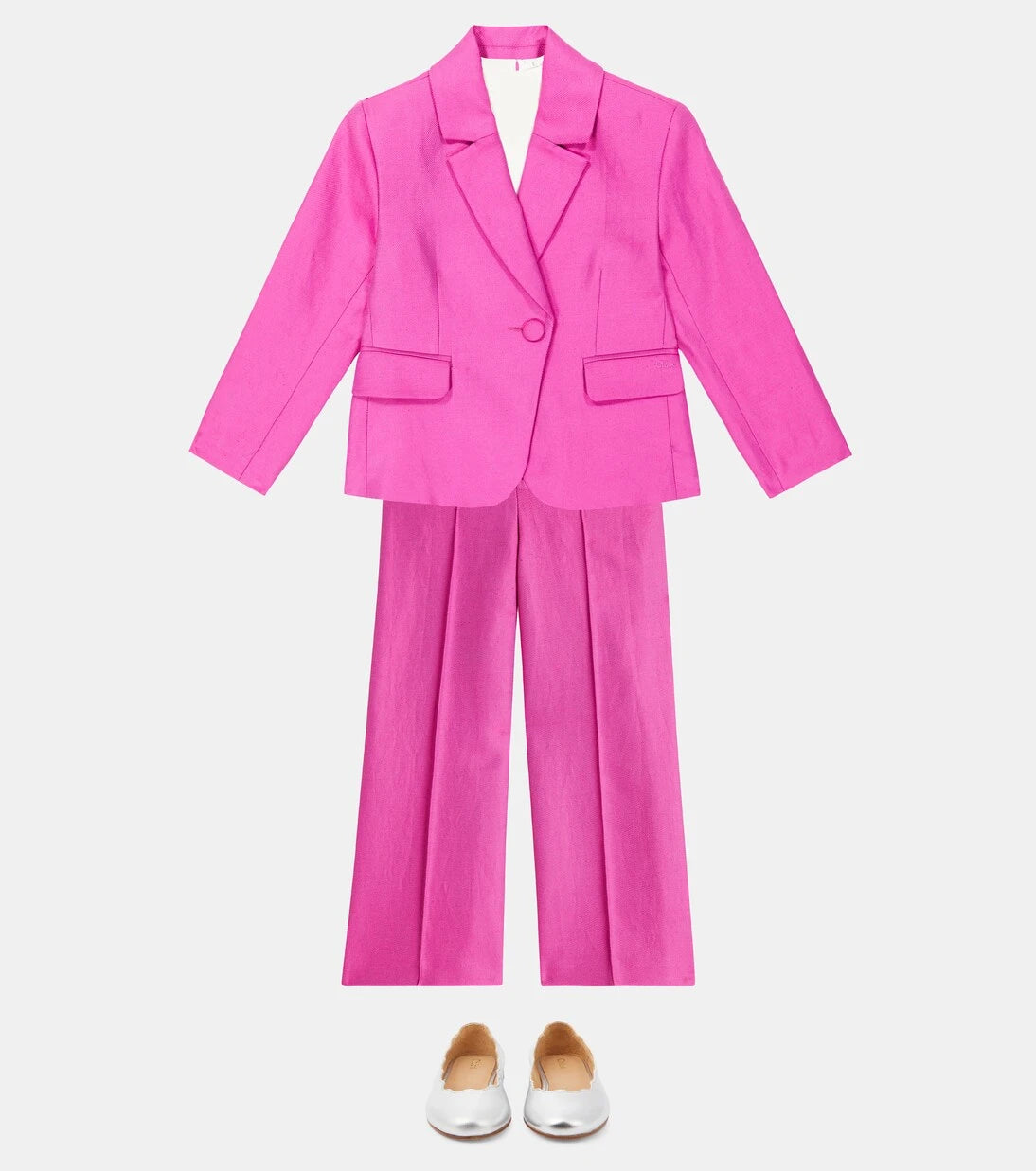 Chloé Kids - Linen and cotton suit pants