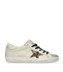 Golden Goose Beige Leather Super-Star Sneakers