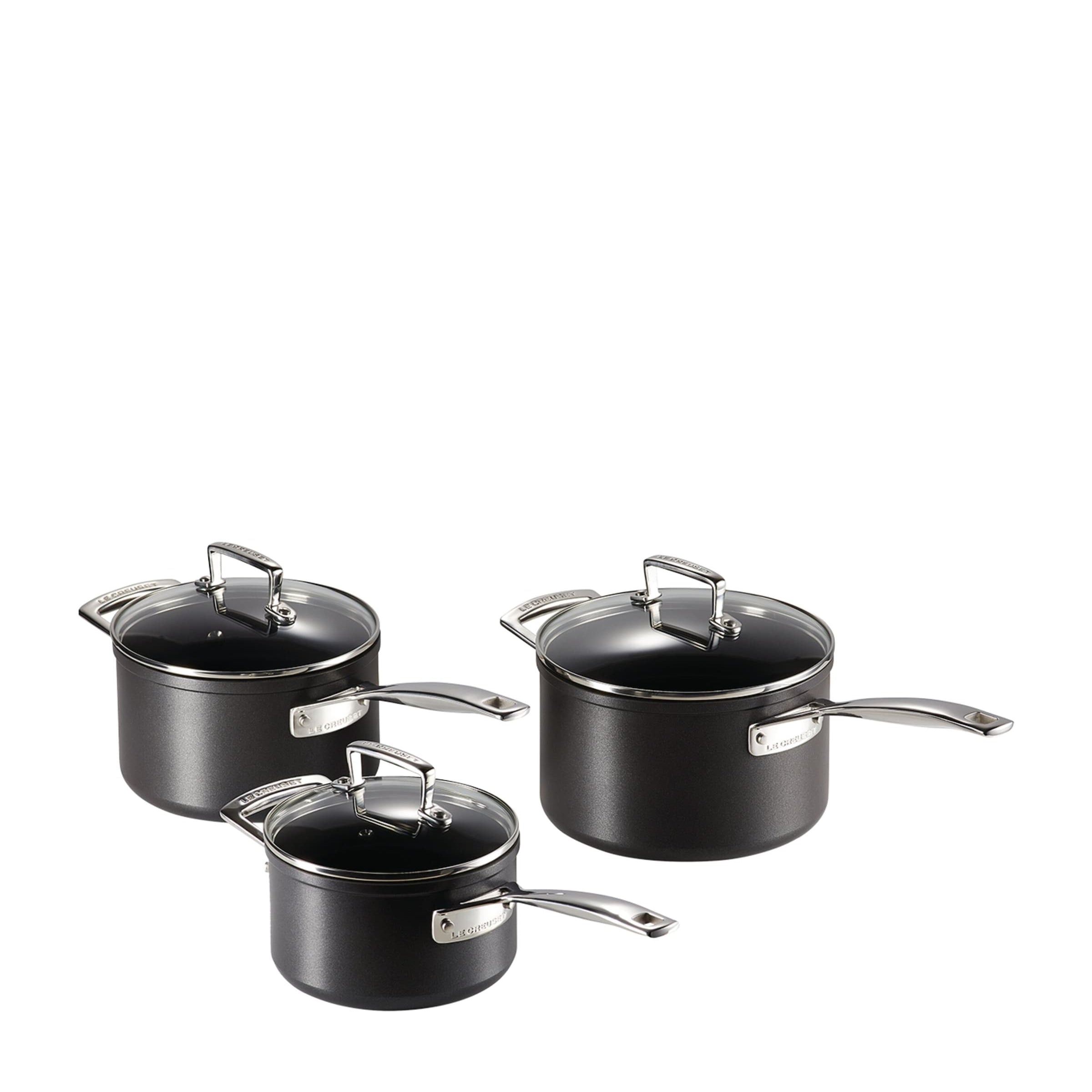Toughened Non-Stick Sauce Pans (Set Of 3)