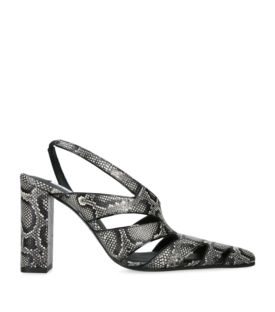 Alaïa White Snakeskin Slingback Pumps 90