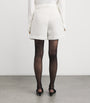 Max Mara White Mesh Jersey Shorts