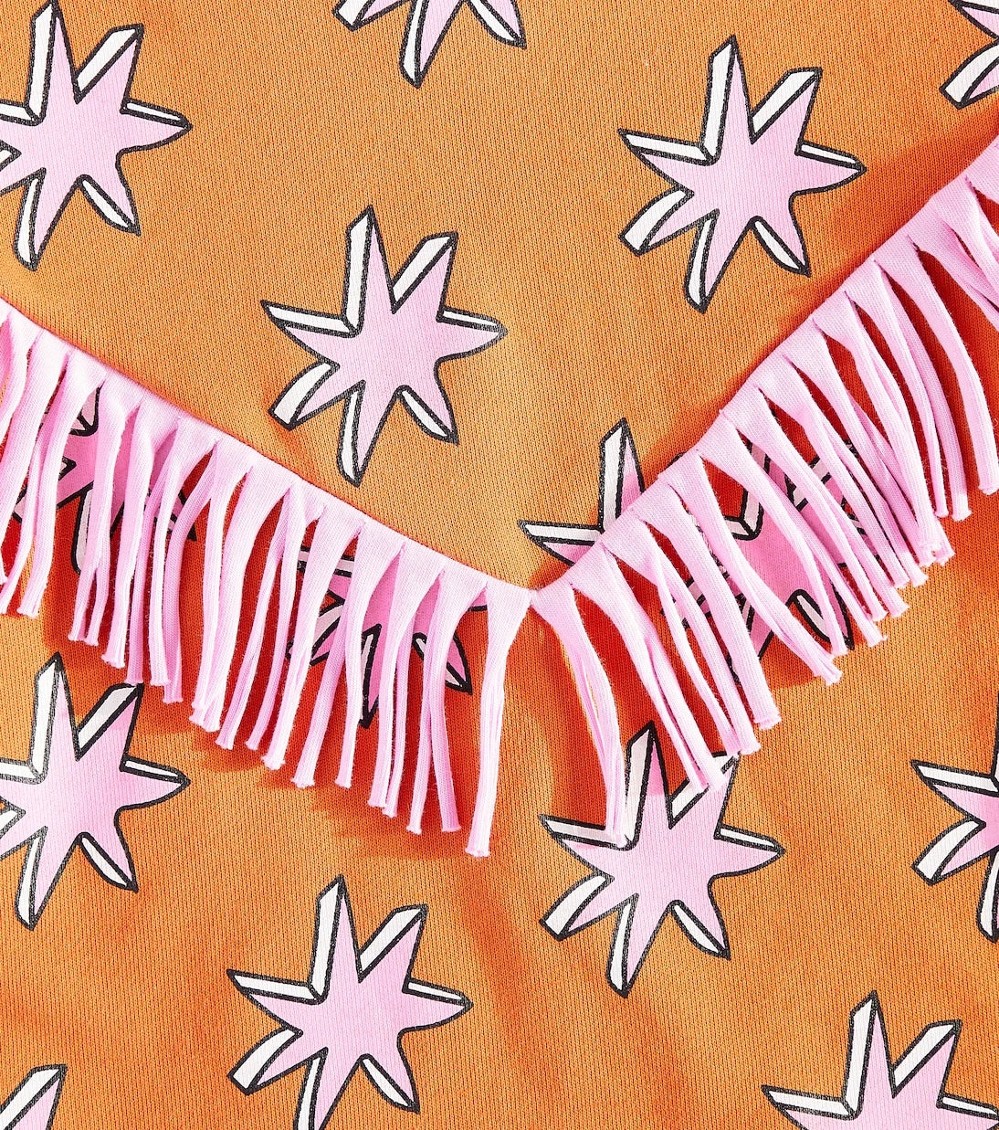 Stella McCartney Kids - سويت شيرت قطني بطبعة مهدّب