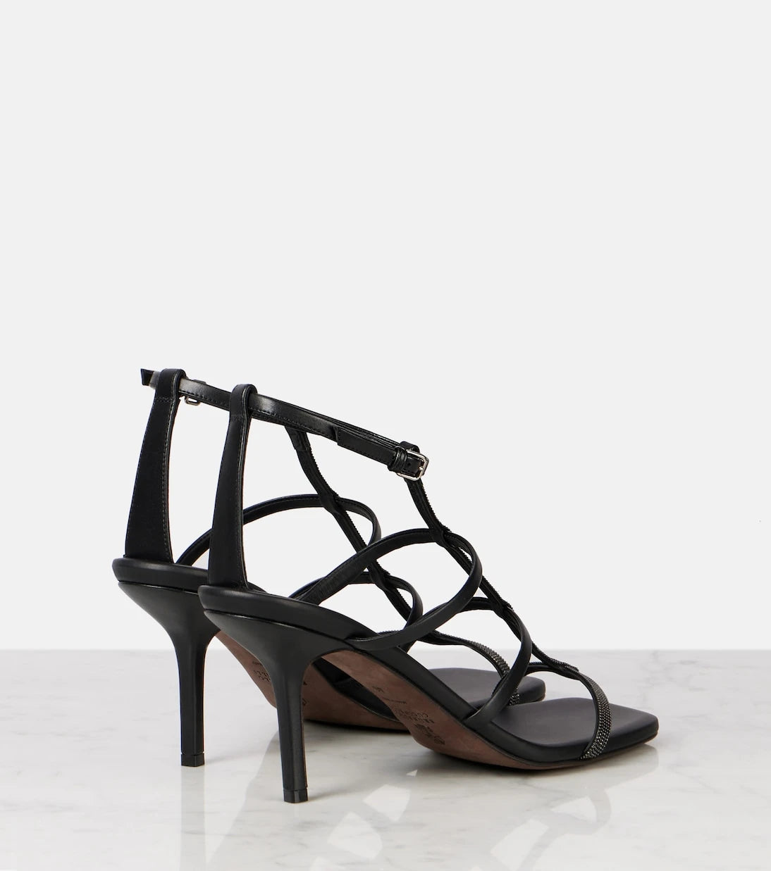 Brunello Cucinelli - Monili leather sandals