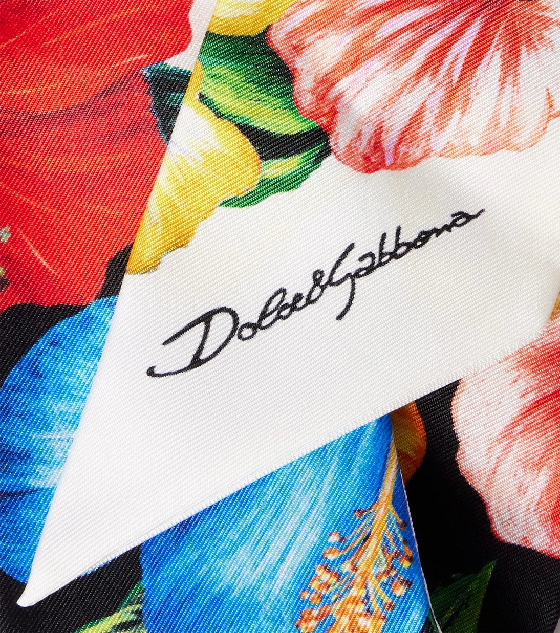 Dolce&Gabbana - Floral silk twill scarf