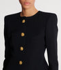 Balmain Black Wool Buttoned Basque Jacket