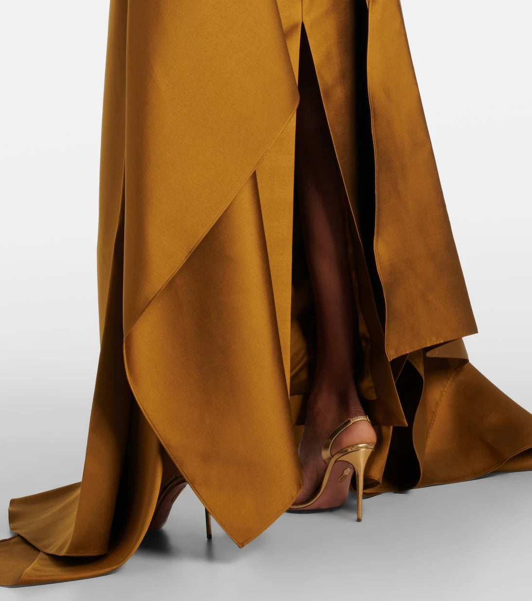 Solace London - Charo one-shoulder twill gown
