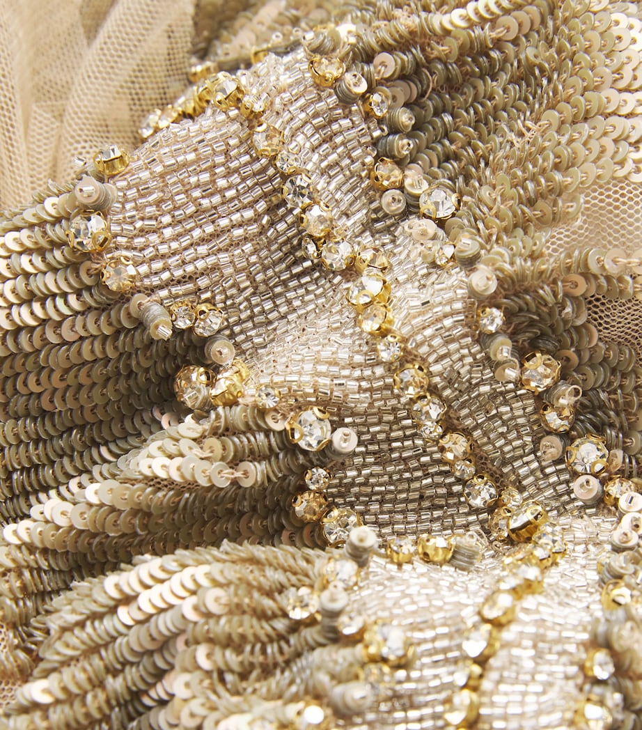 Jenny Packham Yellow Tulle Sequinned Bonnie Gown