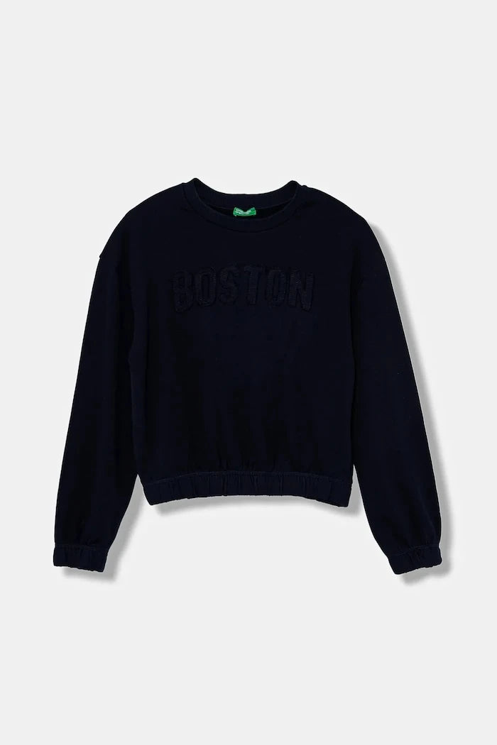 United Colors of Benetton Çocuk Pamuklu Sweatshirt