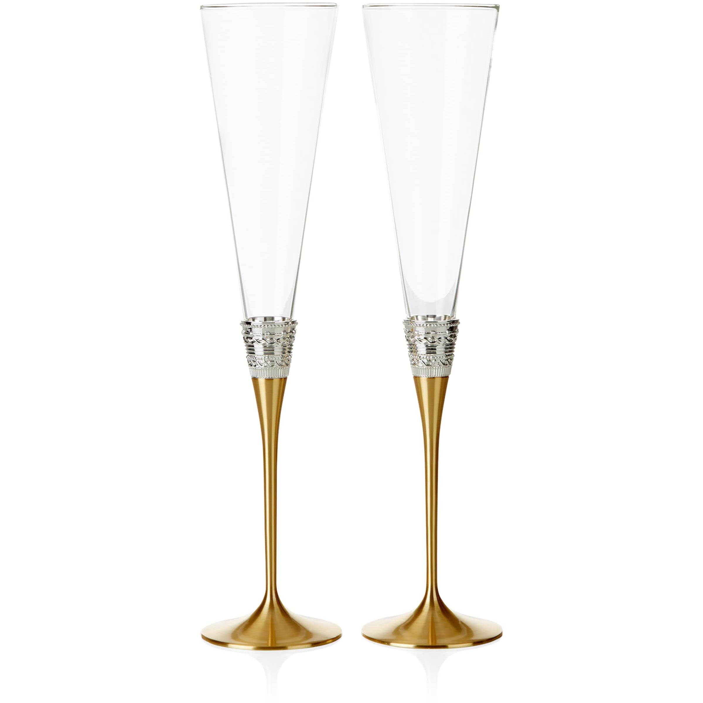 Set of 2 With Love Toasting Flutes
