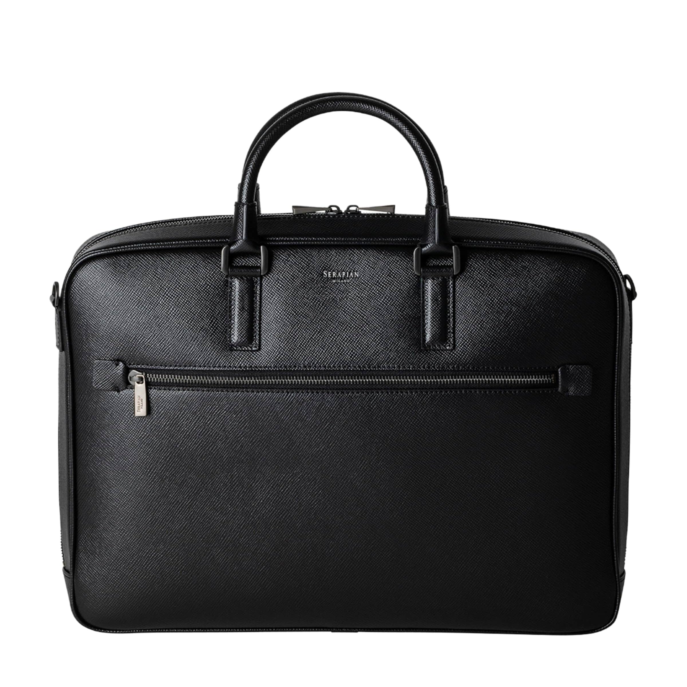 Serapian Slim Evoluzione Leather Briefcase