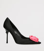 Satin Rose Pumps 100