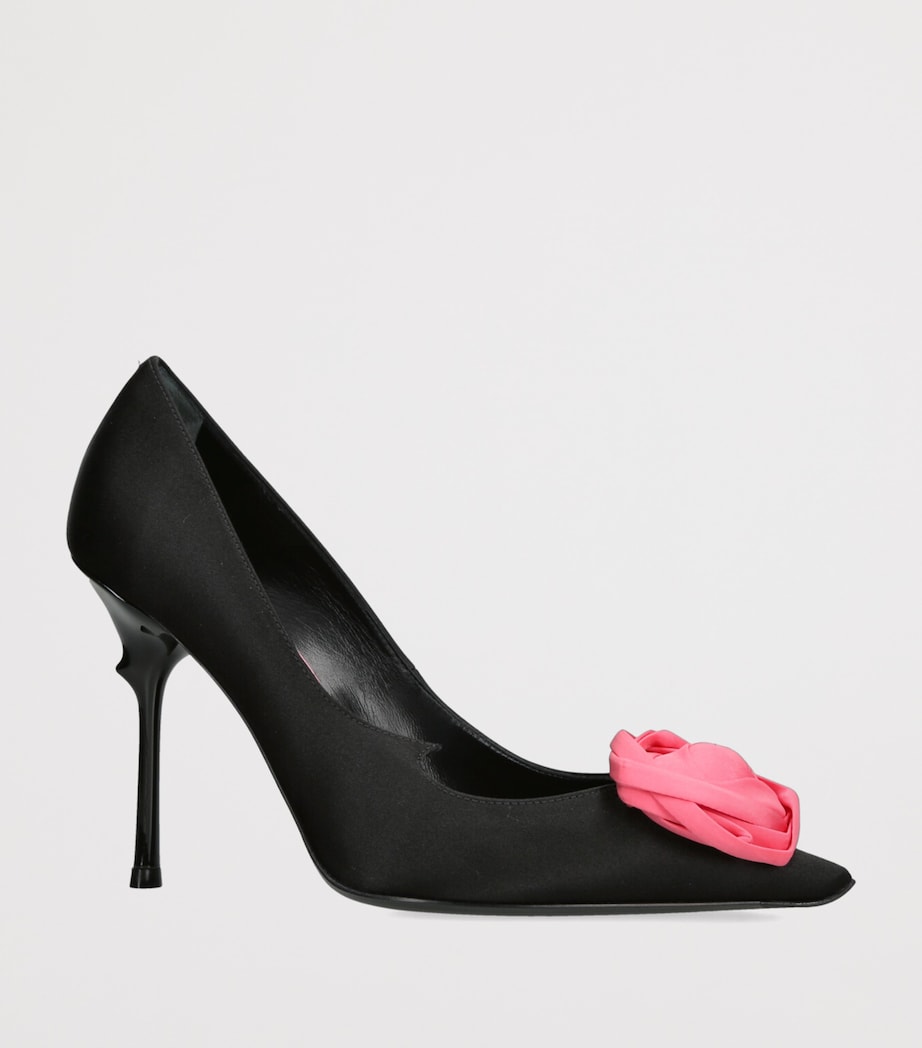 Satin Rose Pumps 100