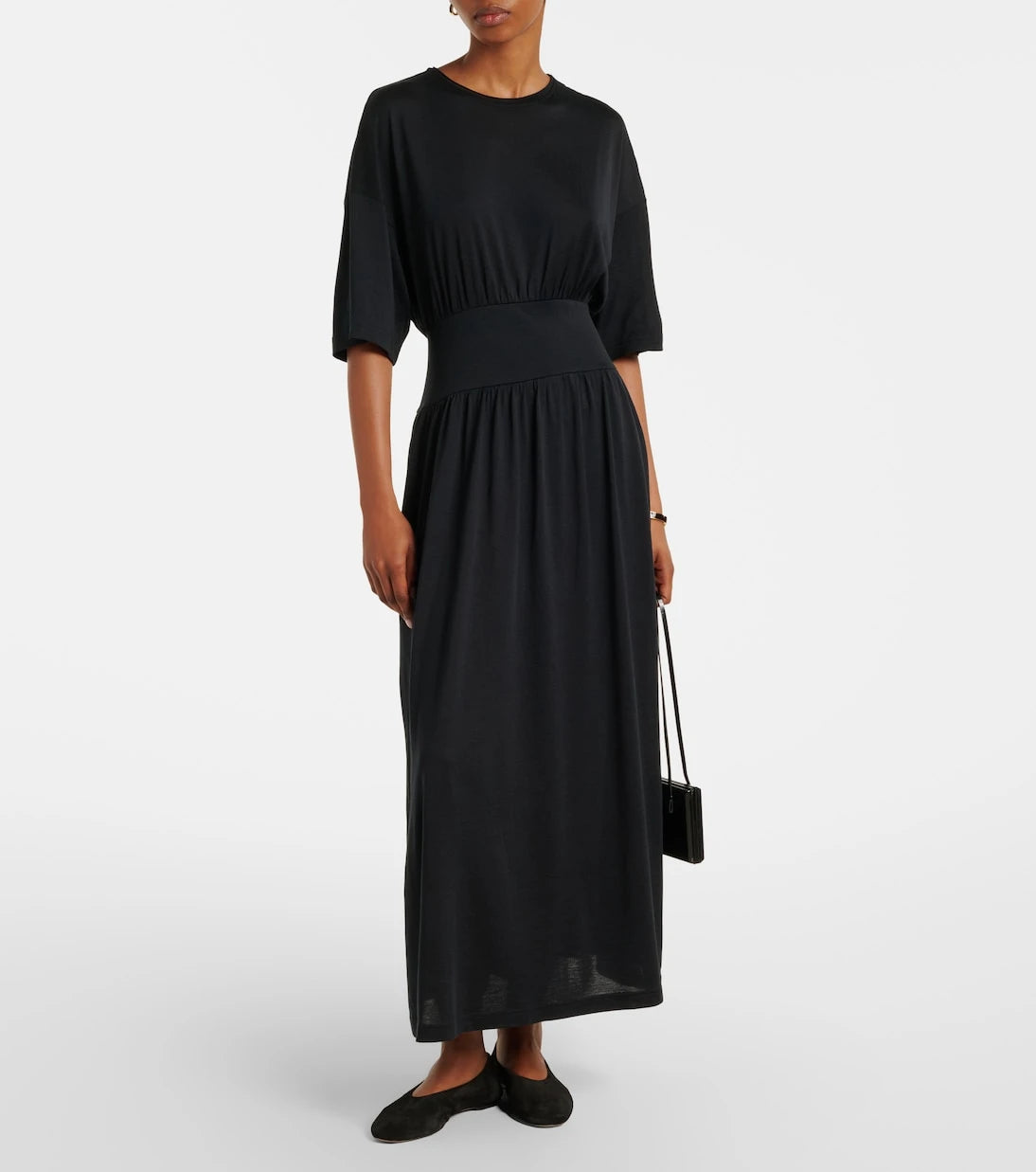 Toteme - Cotton and silk midi dress