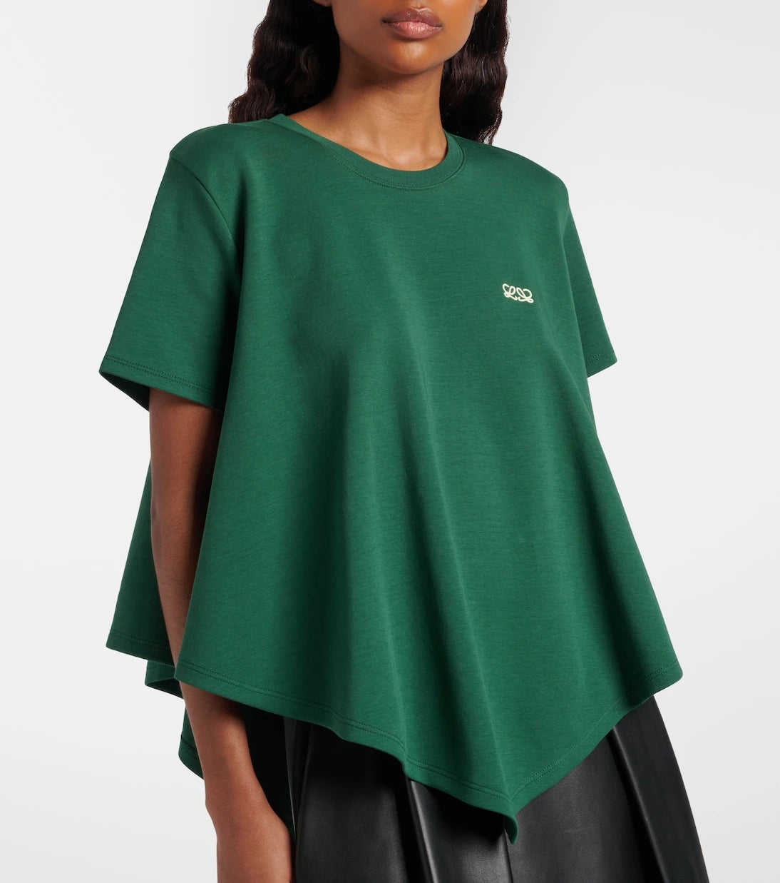 Loewe - Asymmetric cotton-blend top