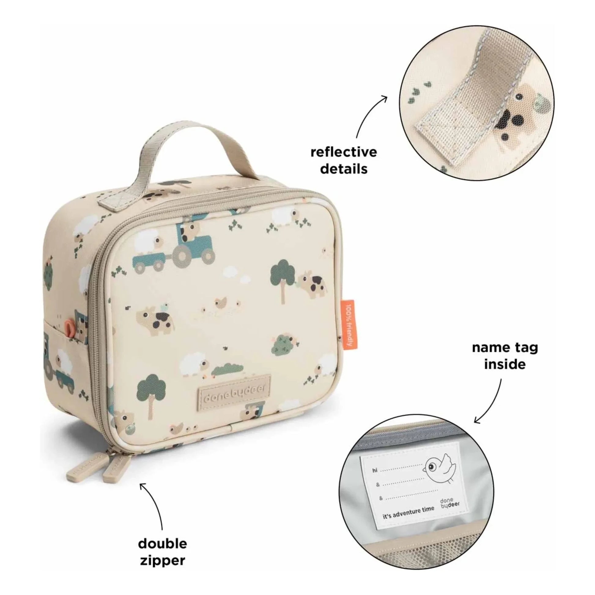 Done by deer - Mini Farm cooler bag | Sand