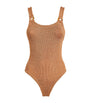 Metallic Domino Swimsuit METALLIC COCOA