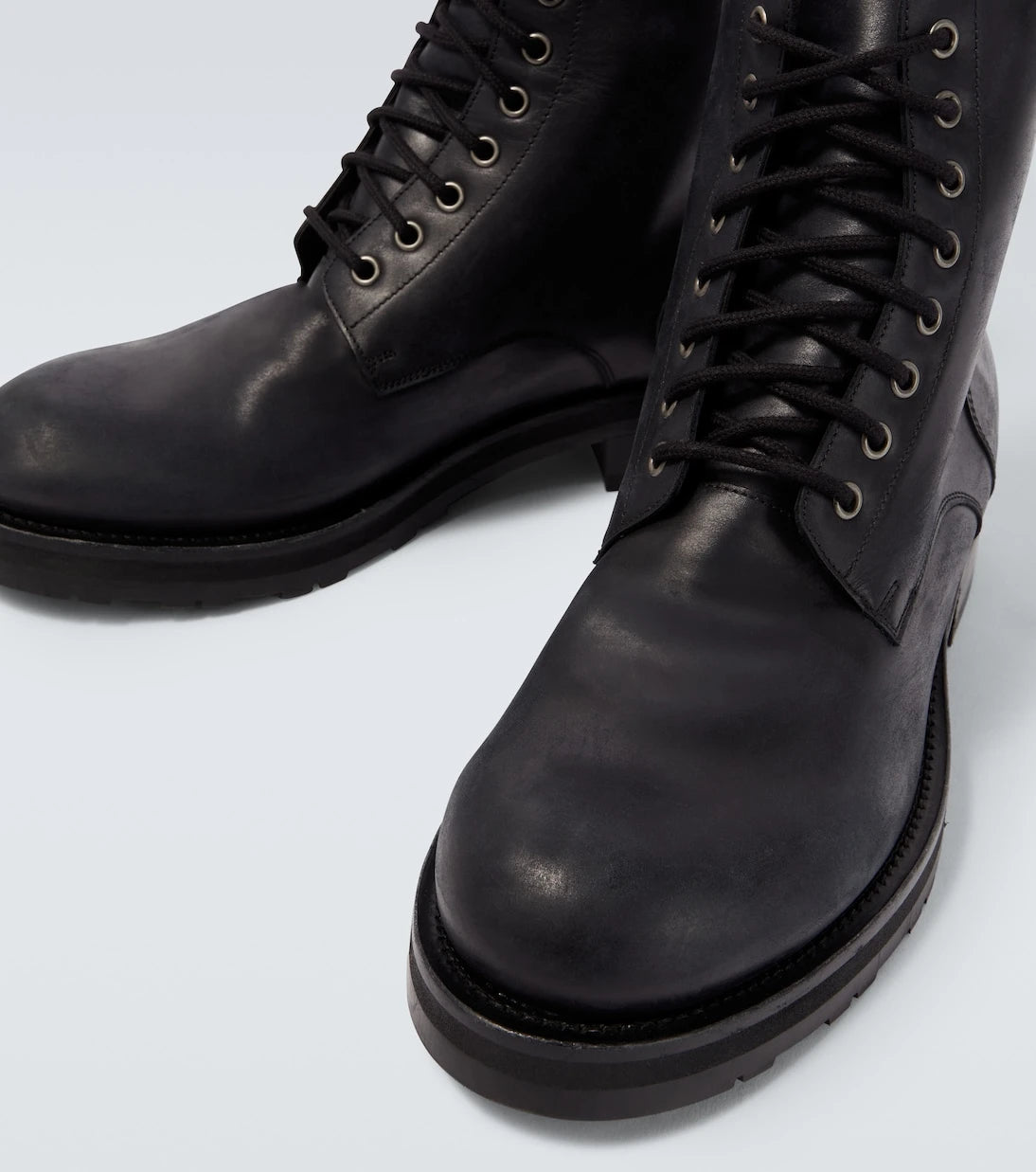 The Row - Leather combat boots