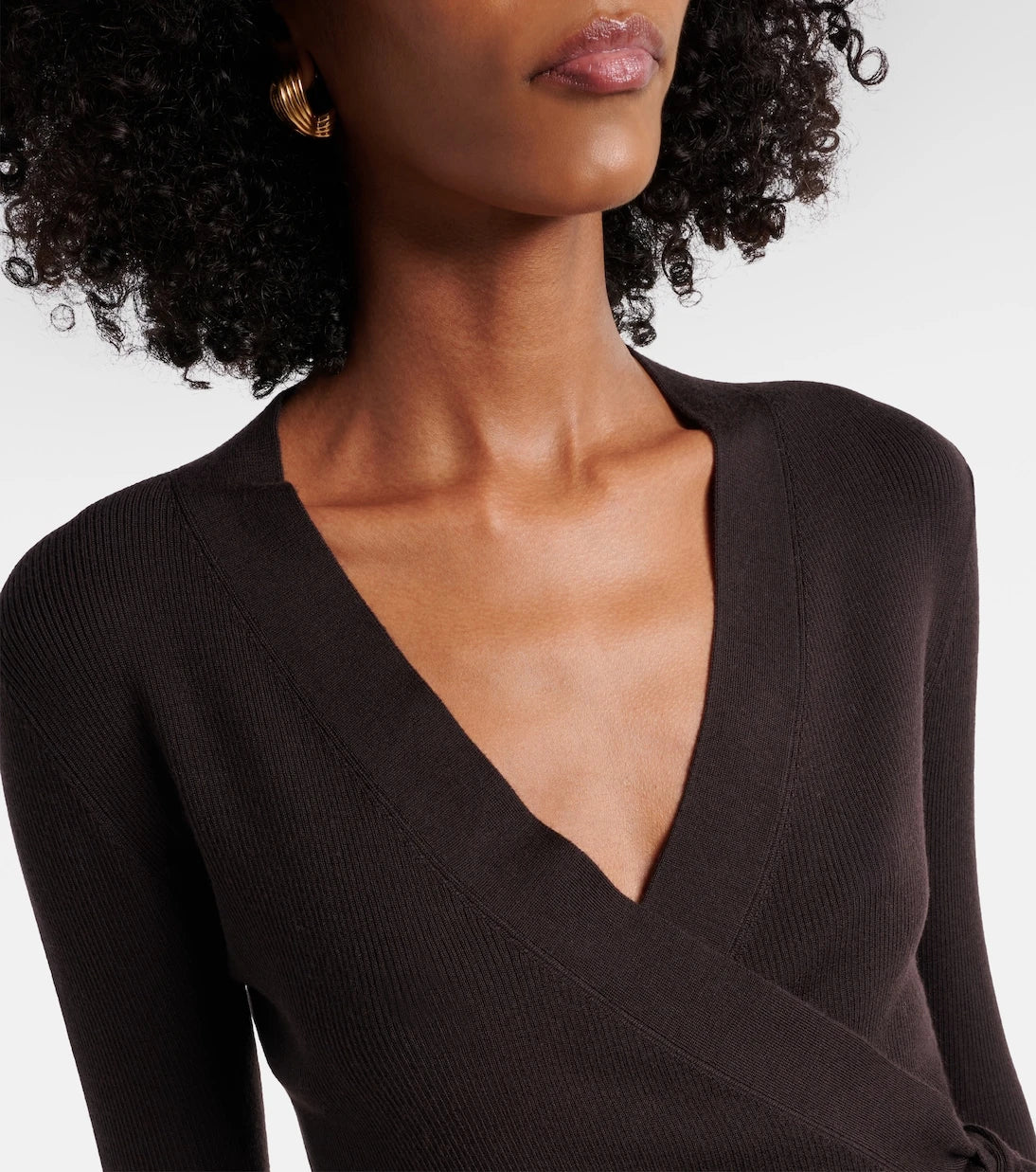 Jardin des Orangers - Virgin wool wrap cardigan