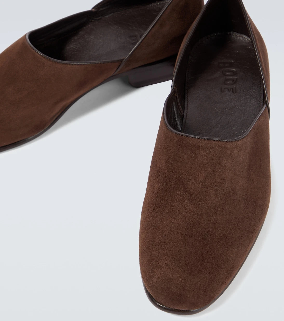 Bode - House Shoe suede loafers