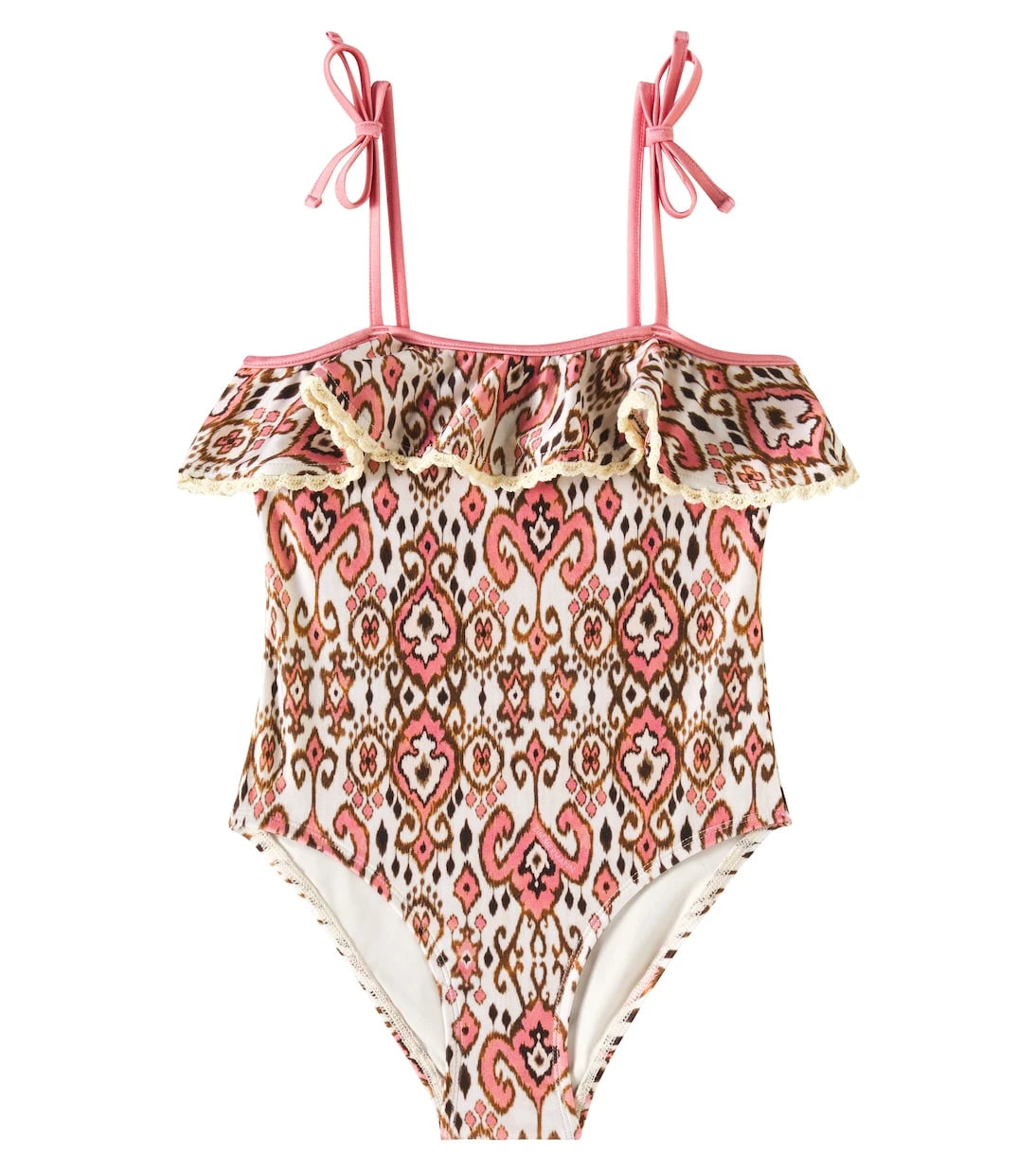 Zimmermann Kids - Wylie ruffled printed swimsuit