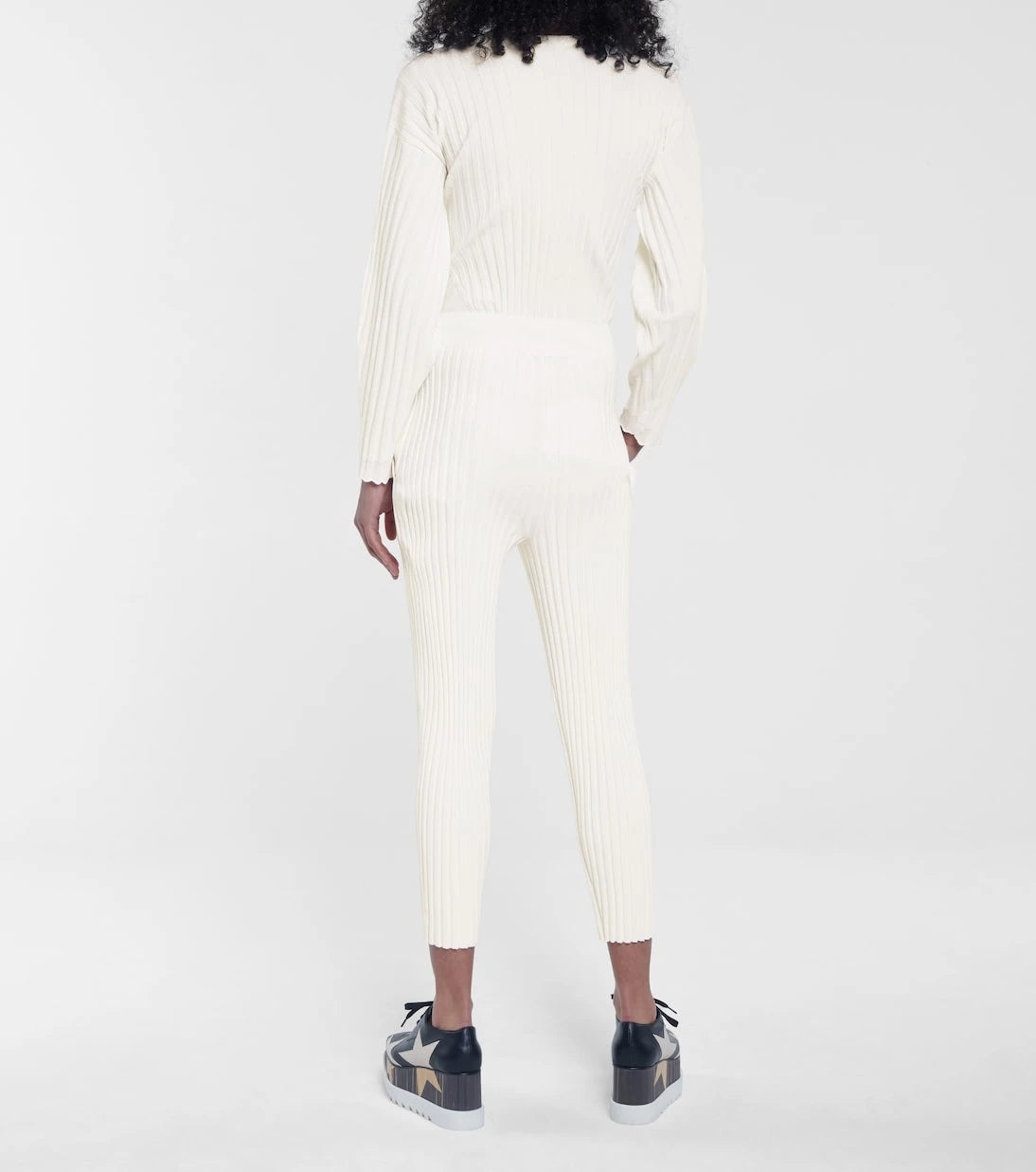 Stella McCartney - Ribbed wool-blend straight pants