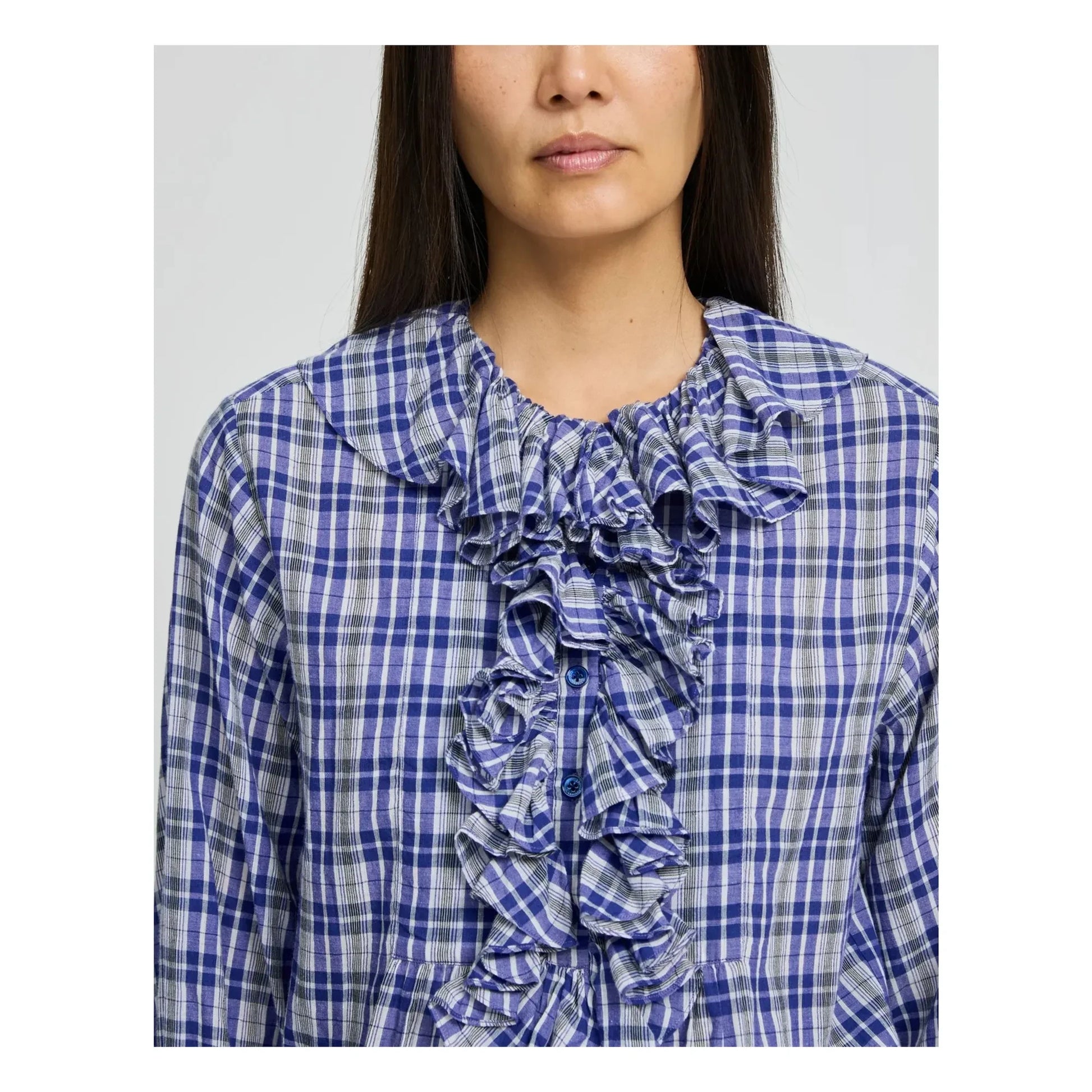 Laurence Bras - Annie Coton blouse | Blue