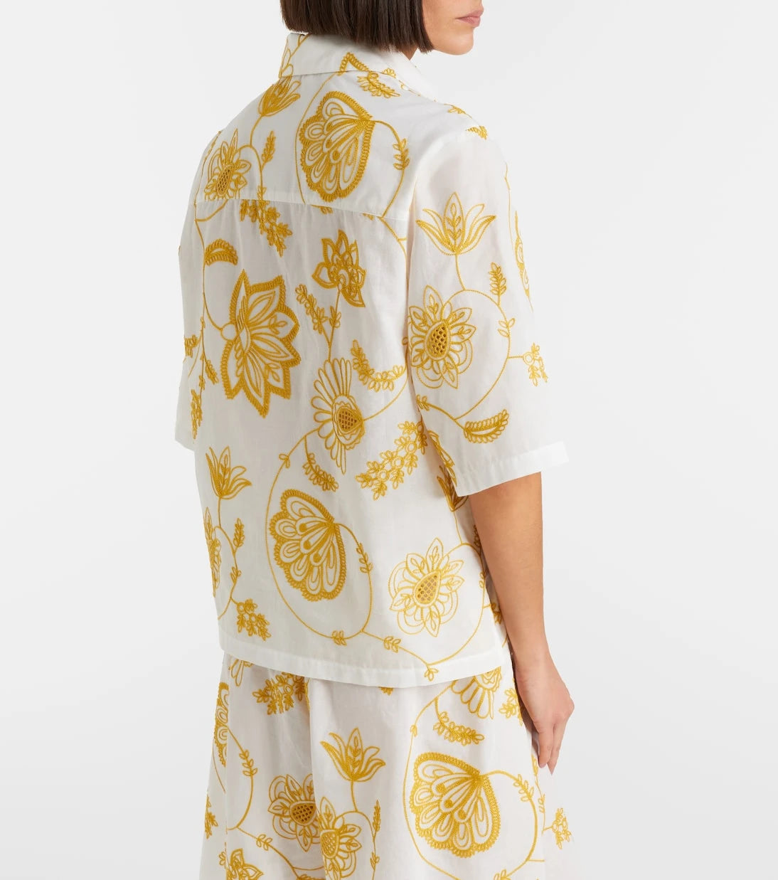 Eres - Izana embroidered cotton-blend shirt
