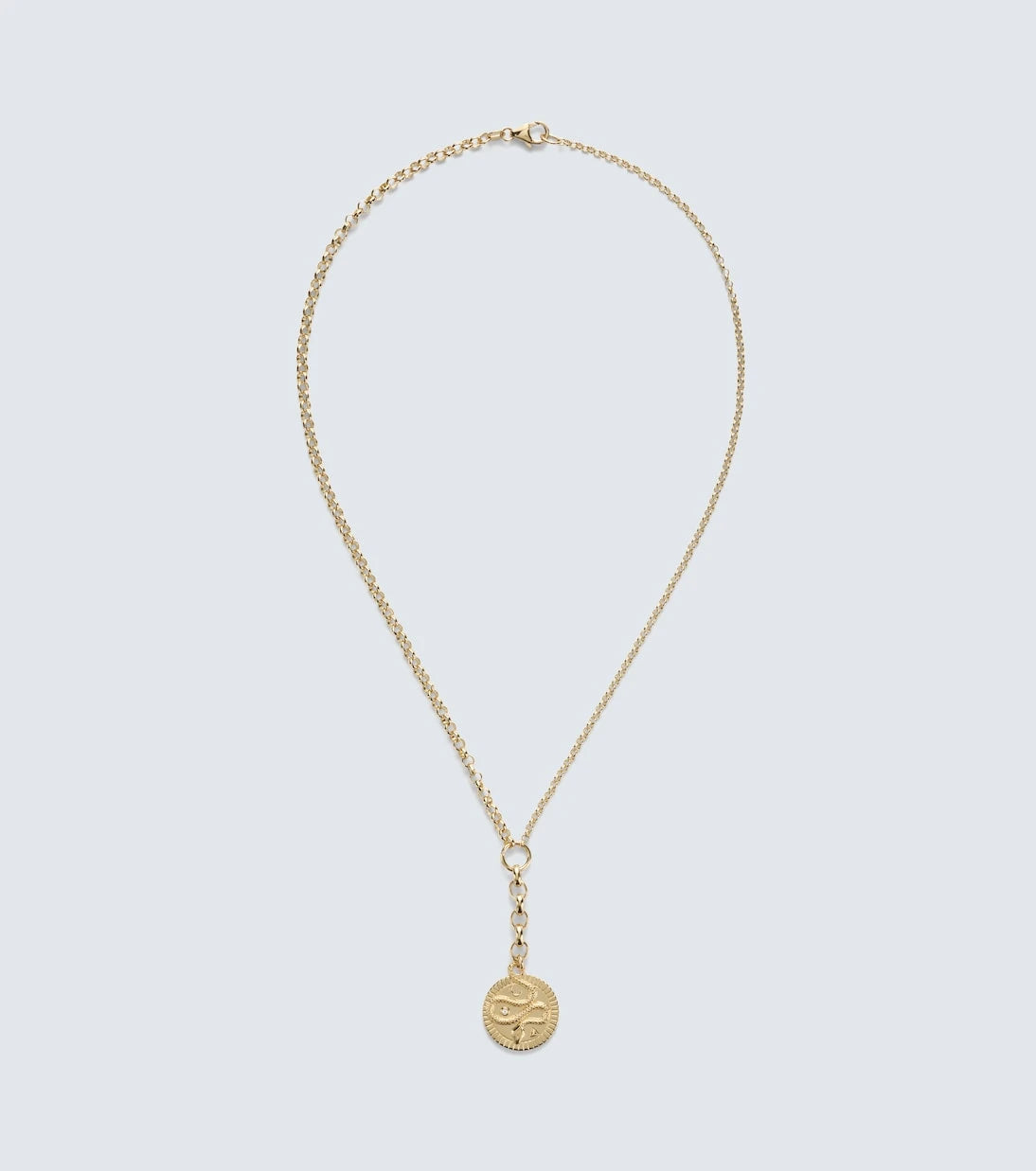 FoundRae - Wholeness Medium 18kt gold pendant necklace with diamond