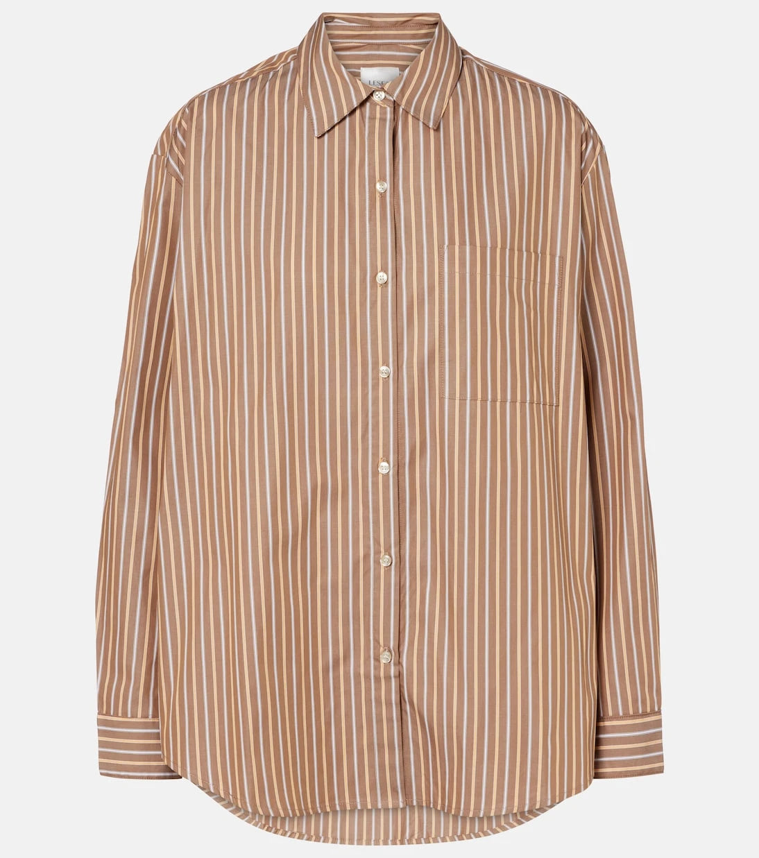 Leset - Yoshi striped cotton-blend twill shirt