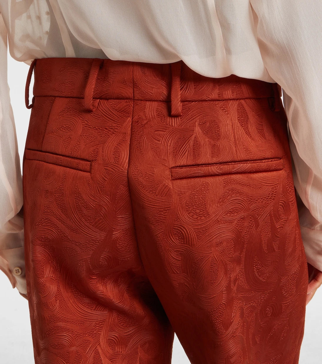 Dries Van Noten - Jacquard straight pants