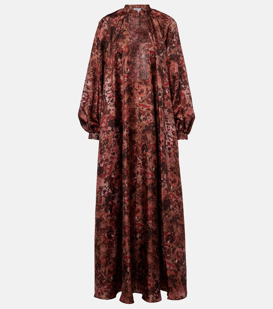 Max Mara - Alpe embellished silk maxi dress