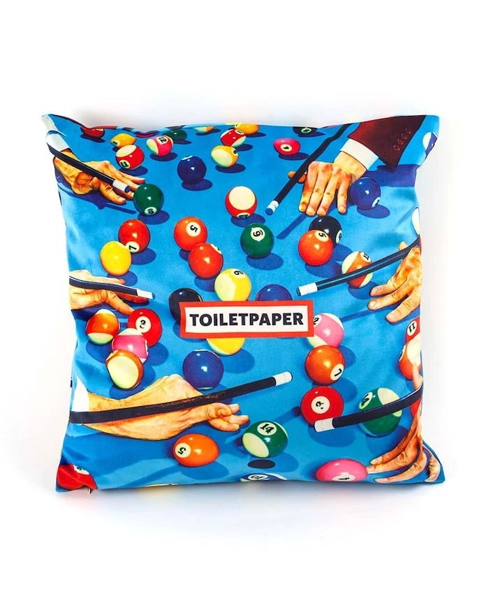 Seletti Snooker x Toiletpaper Dekoratif Yastık