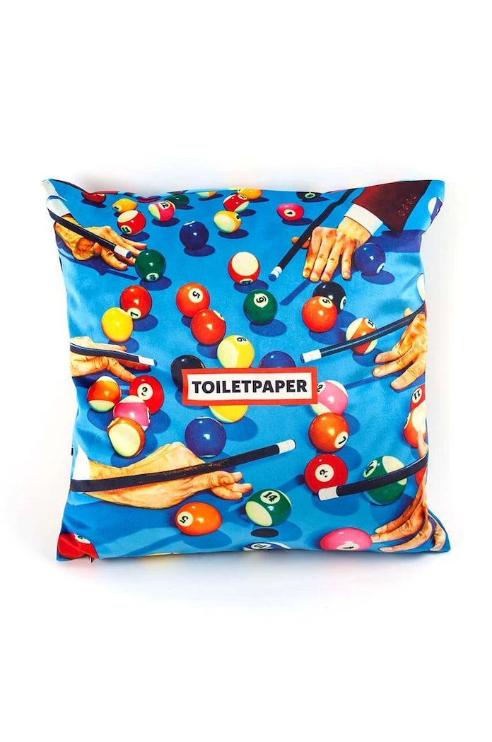 Seletti Snooker x Toiletpaper Dekoratif Yastık