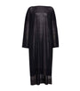 Alaïa Black Linen-Silk Kaftan Dress