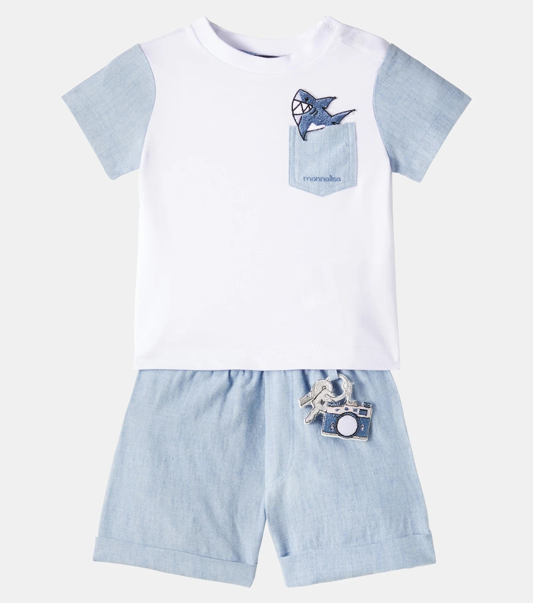 Monnalisa - Printed cotton T-shirt and leggings set