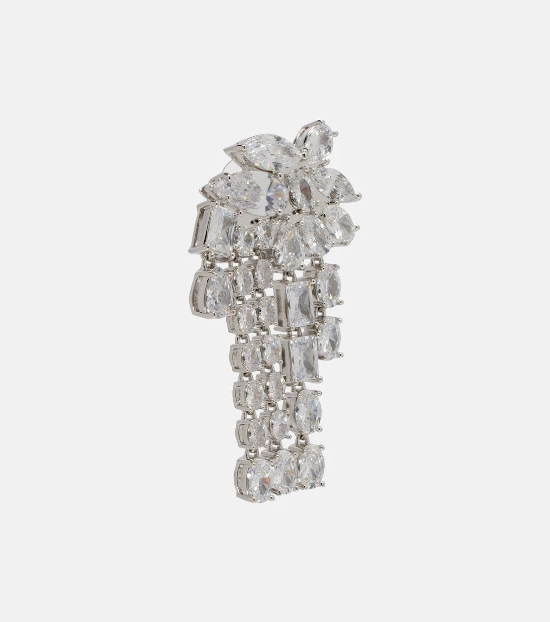 Self-Portrait - Crystal-embellished drop earrings