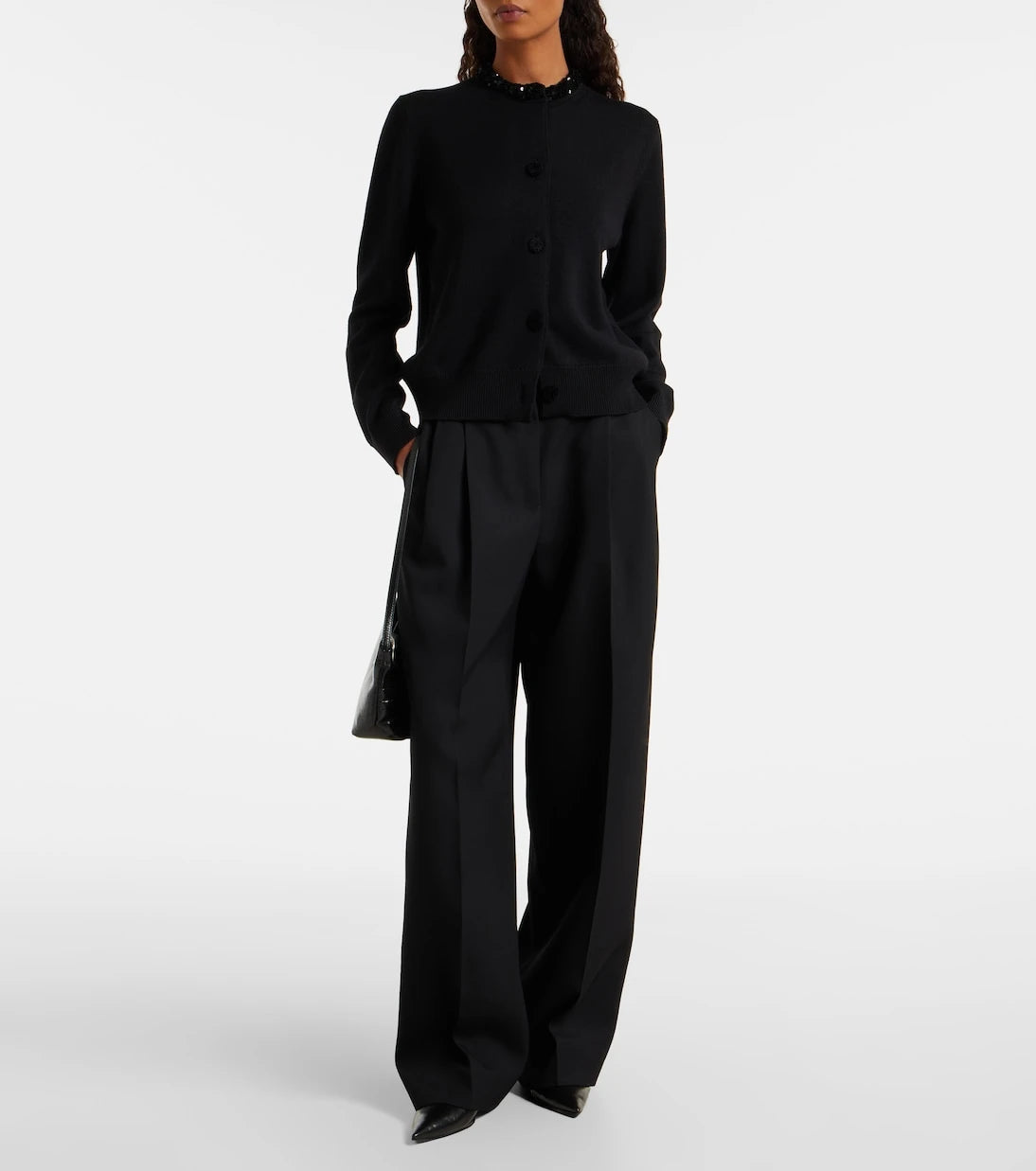 Jil Sander - Sequined virgin wool cardigan