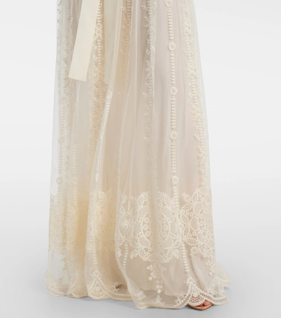 Elie Saab - Embroidered tulle bustier gown
