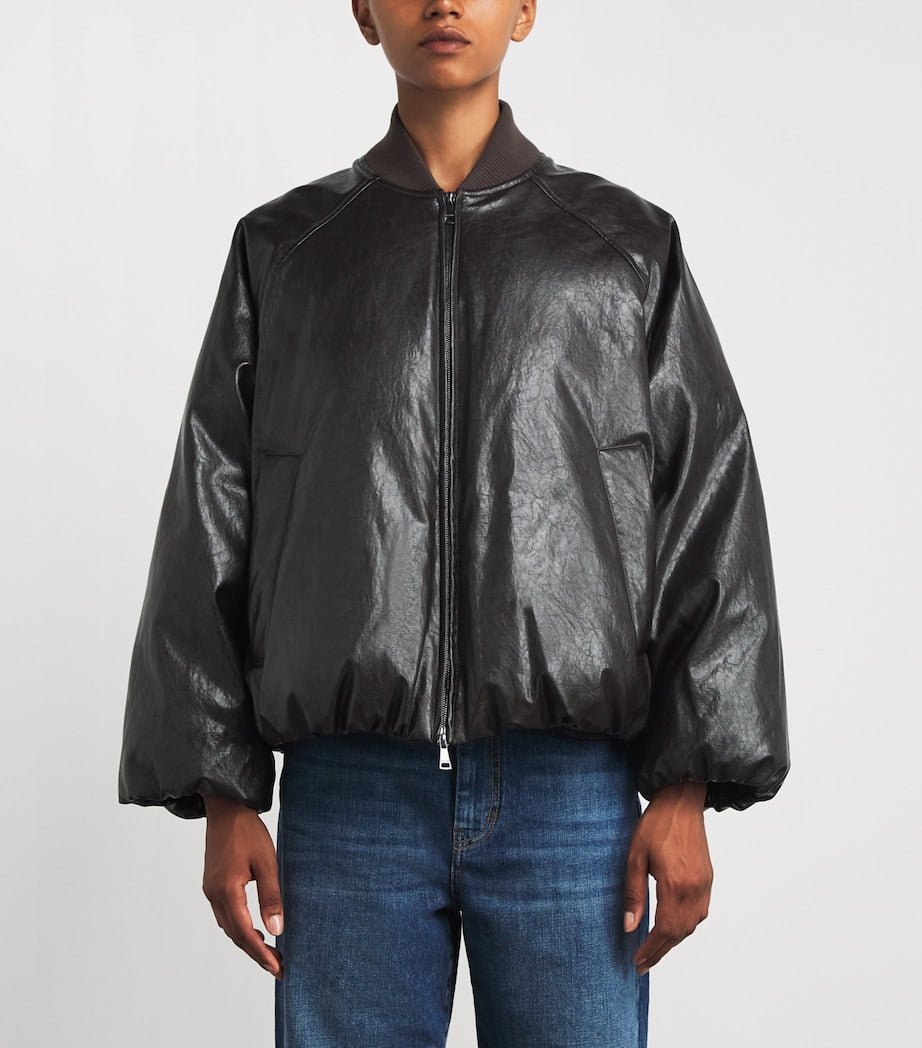 Weekend Max Mara Brown Down Bomber Jacket